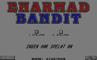 Enarmad Bandit atari screenshot